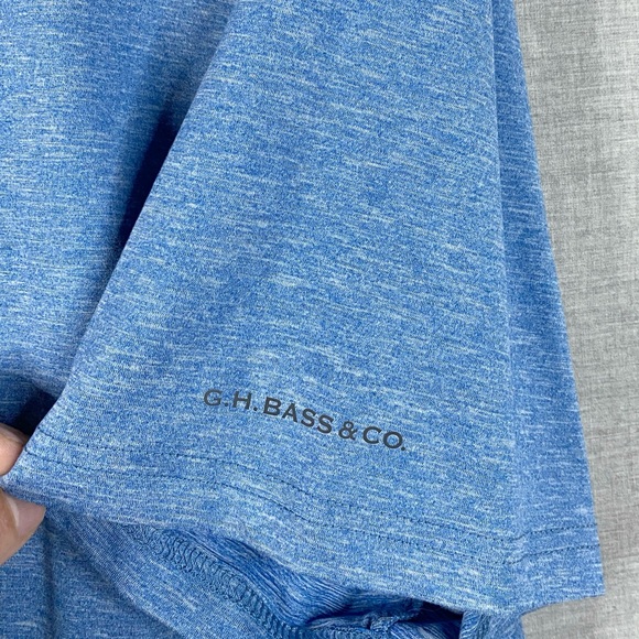 NWT G.H. Bass & Co. Men's Performance Short Sleeve Polo in Blue Size XXL - Picture 4 of 8